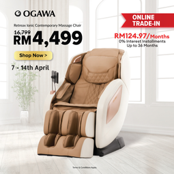 [Trade-In] [NEW Arrival] Ogawa RetreaX Ionic Contemporary Massage Chair [Deposit RM200 Only] [Free Shipping WM]*